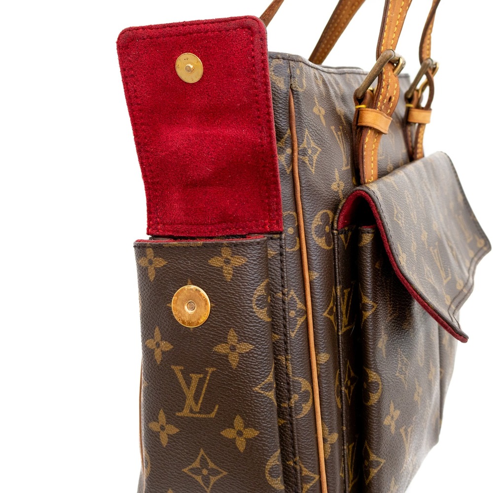 Louis Vuitton Monogram Multiple Cite Tote Bag Brown Canvas Shoulder Bag Vintage - Picture 9 of 13